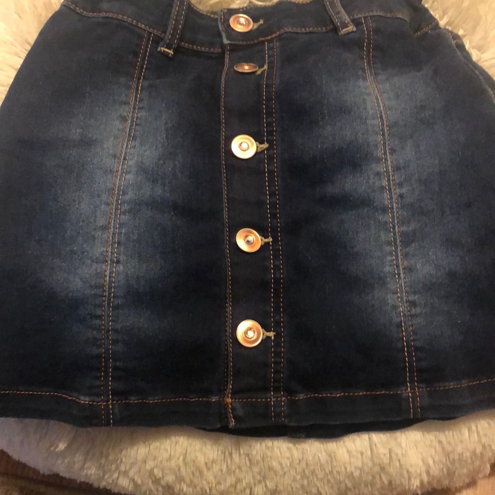 Size 7/8 girls denim mini skirt